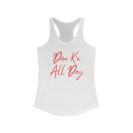 Dän K’e All Day Tank Red Font