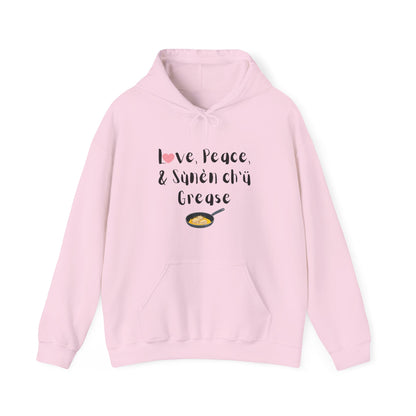 Love, Peace, & Bannock Grease Hoodie