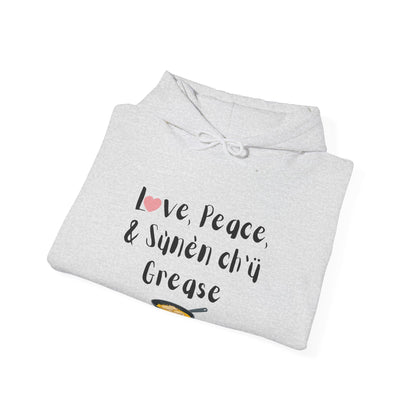 Love, Peace, & Bannock Grease Hoodie