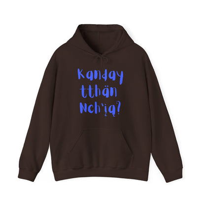 "Got Moose Meat?" Hoodie Blue Font