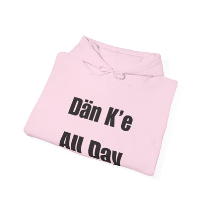 Dän K’e All Day Bold Hoodie Black Font
