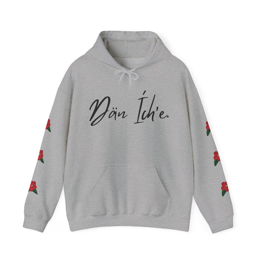 "I am Dän" Red Flower Hoodie
