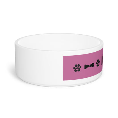 "I’m hungry!" Dog Bowl Pink