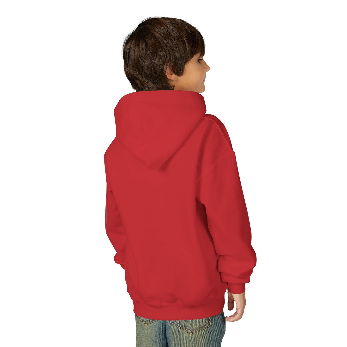 Youth Beaded Flower Hoodie Red