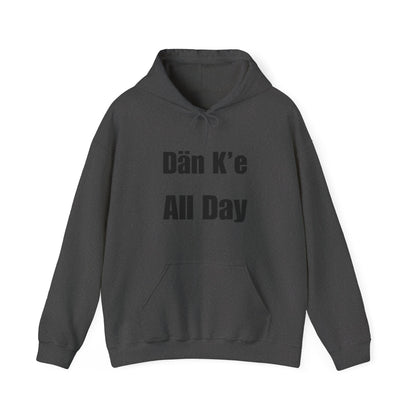 Dän K’e All Day Bold Hoodie Black Font
