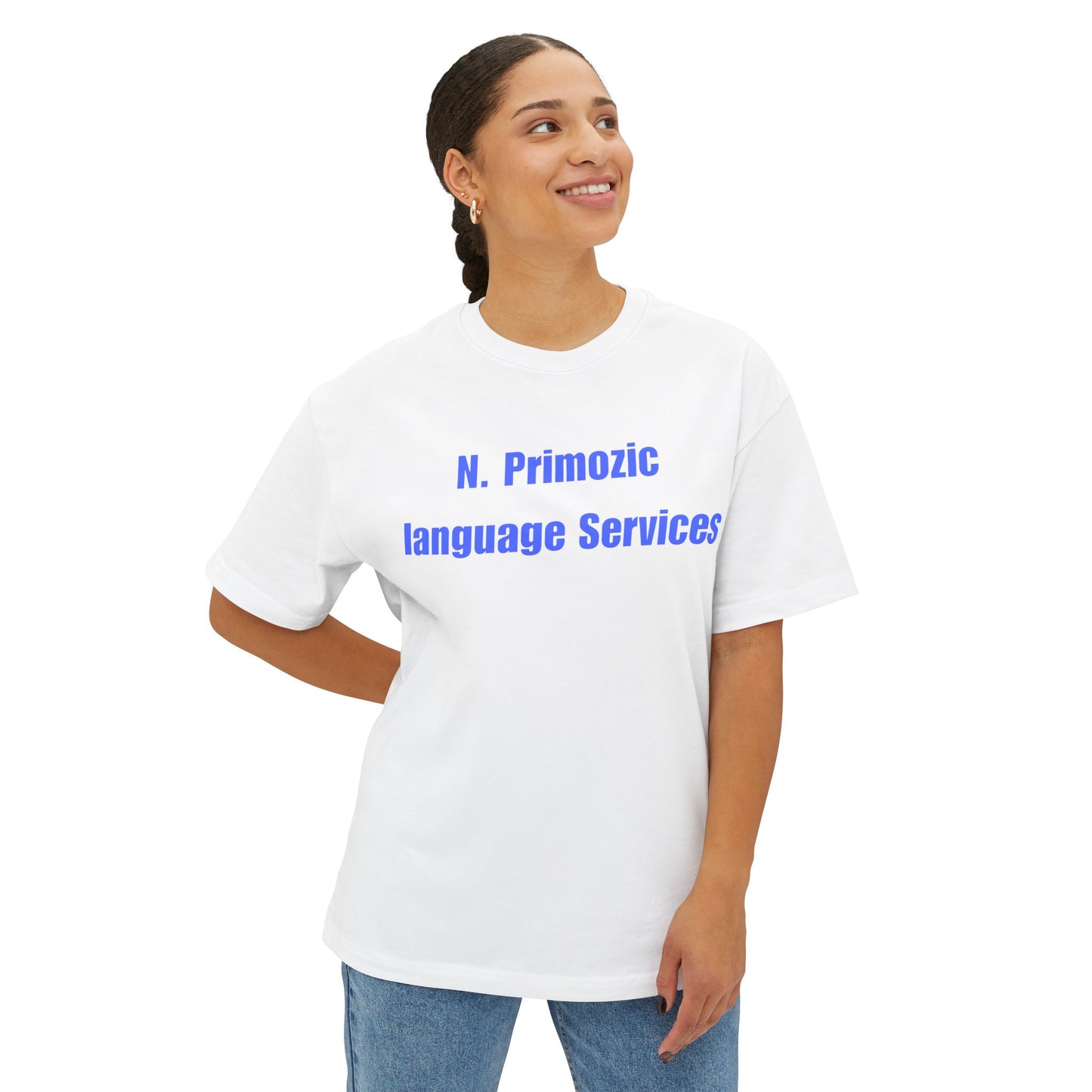 Bold NPLS Tee Blue Font
