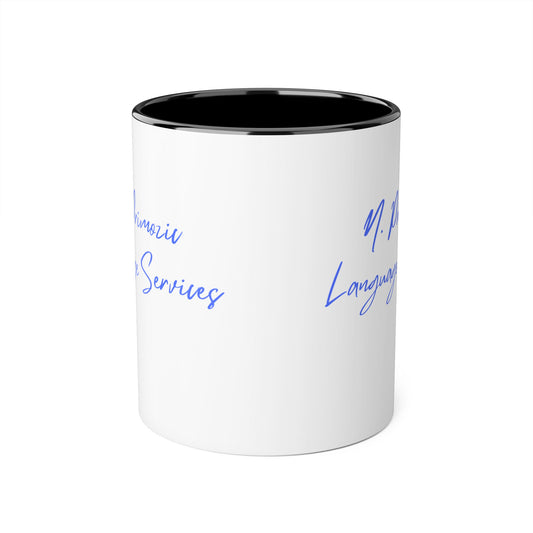 NPLS Colour Accent Mug Blue Font