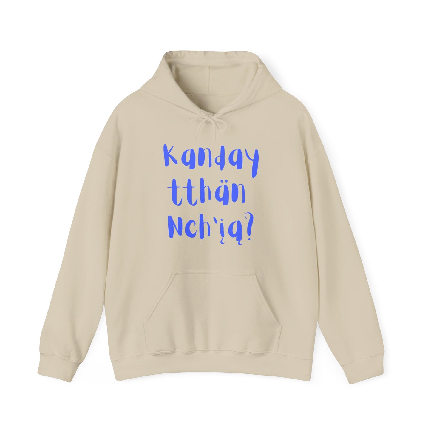 "Got Moose Meat?" Hoodie Blue Font