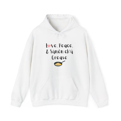 Love, Peace, & Bannock Grease Hoodie