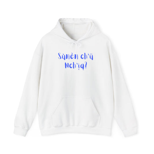 "Got Bannock?" Hoodie Blue Font
