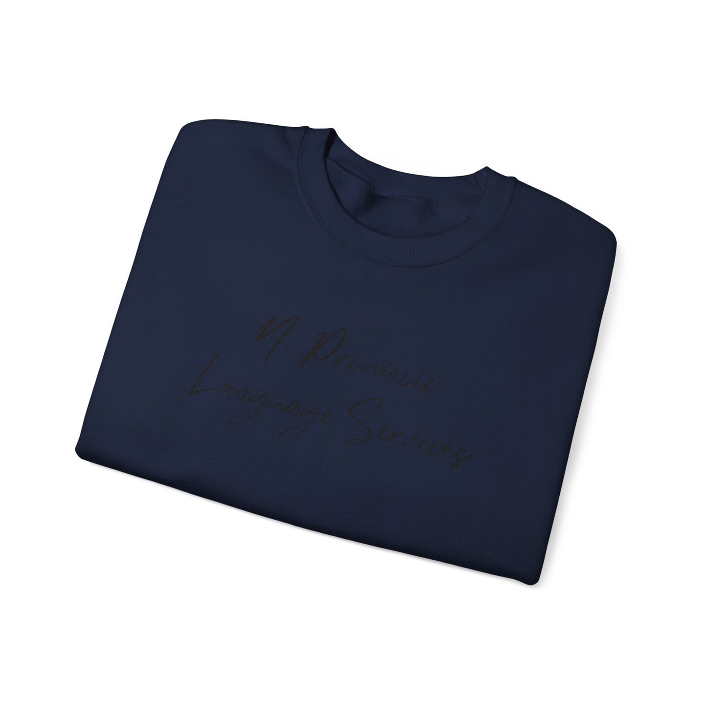N. Primozic Language Services Sweatshirt Black Font