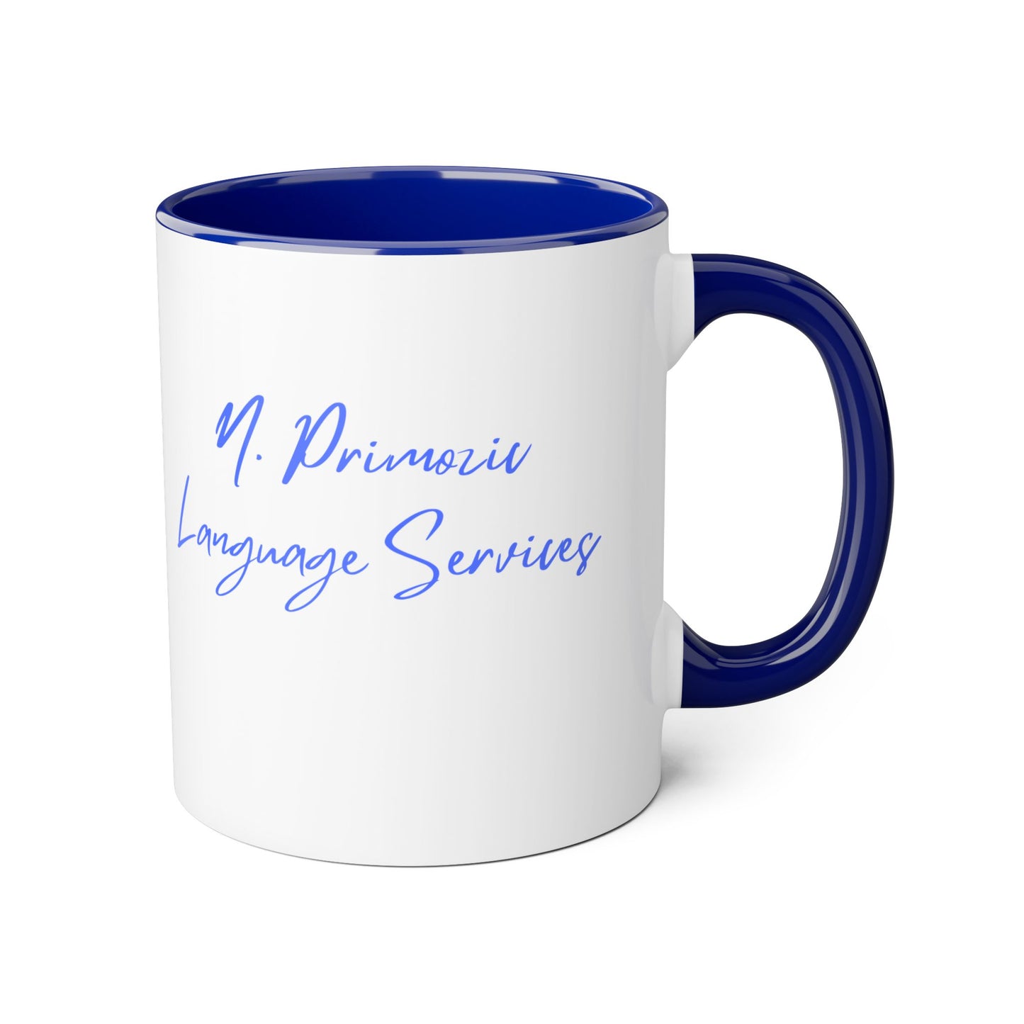 NPLS Colour Accent Mug Blue Font