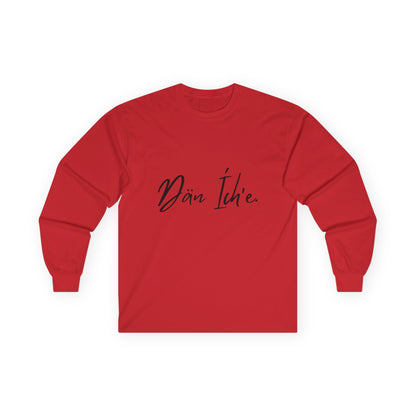 Dän Ích’e Long Sleeve Shirt Black Font
