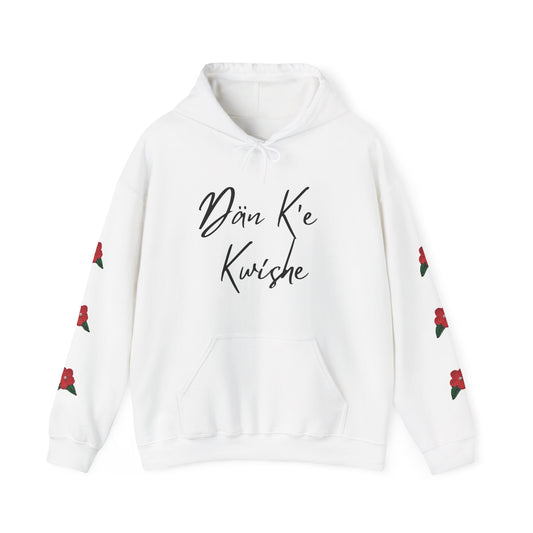 "I Speak Southern Tutchone" Red Flower Hoodie