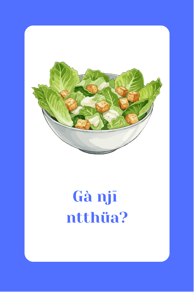 Food Vocabulary Card Deck