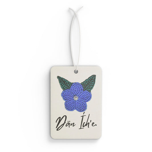 "I am Dän" Car Air Freshener Blue Flower