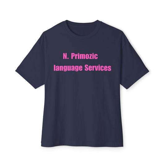 Bold NPLS Tee Pink Font