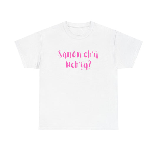 "Got Bannock?" Tee Pink Font