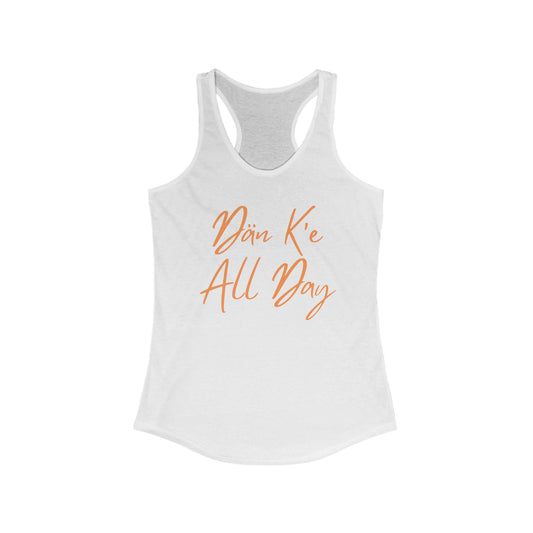 Dän K’e All Day Tank Orange Font