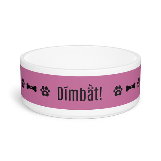 "I’m hungry!" Dog Bowl Pink