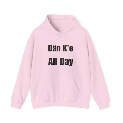 Dän K’e All Day Bold Hoodie Black Font