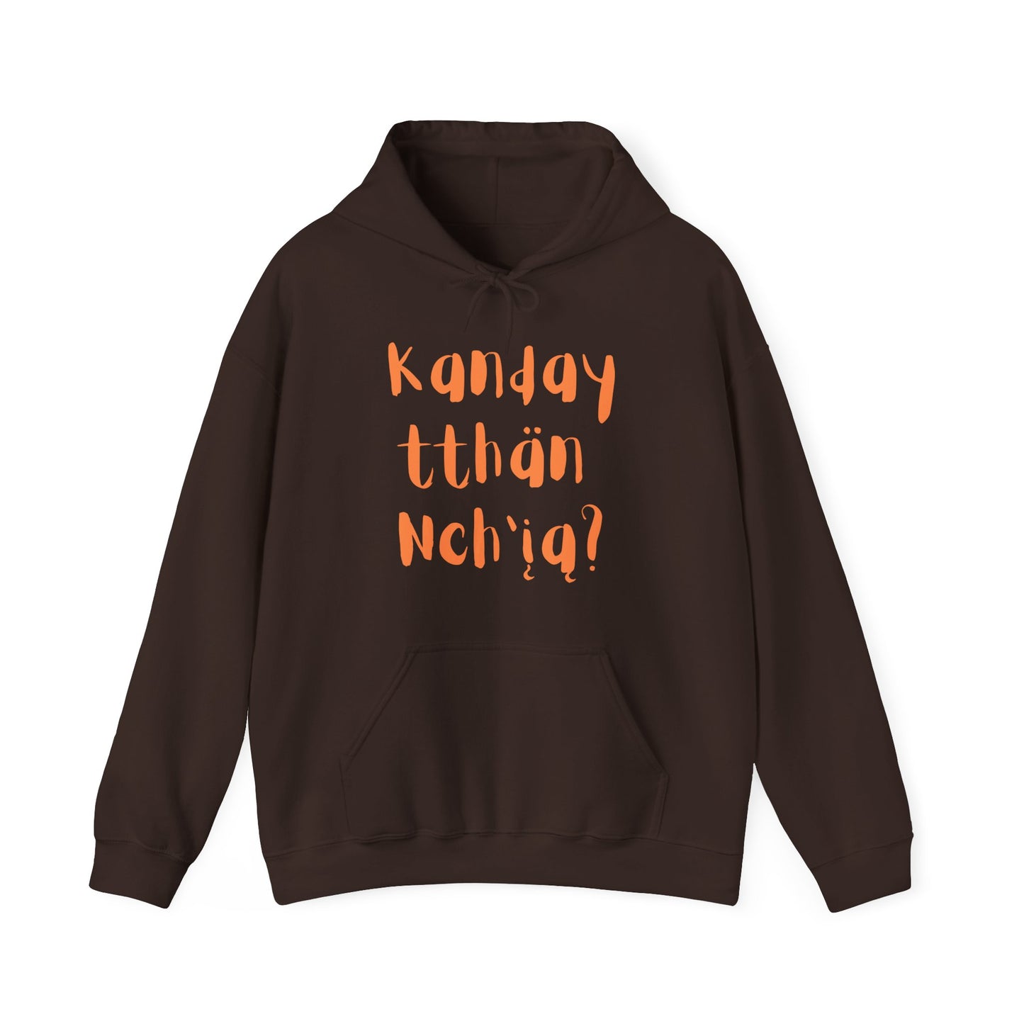 "Got Moose Meat?" Hoodie Orange Font