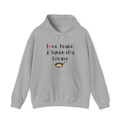 Love, Peace, & Bannock Grease Hoodie