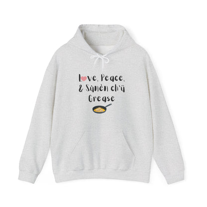 Love, Peace, & Bannock Grease Hoodie