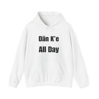 Dän K’e All Day Bold Hoodie Black Font