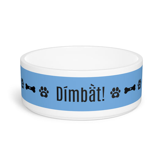"I’m Hungry!" Dog Bowl Blue