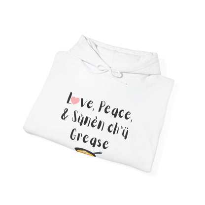 Love, Peace, & Bannock Grease Hoodie