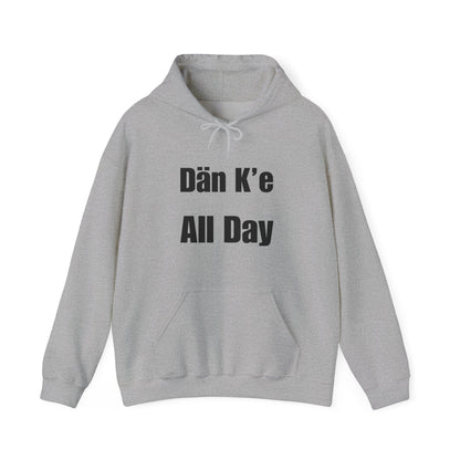 Dän K’e All Day Bold Hoodie Black Font