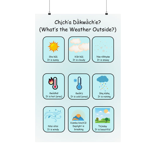 Educational Poster Weather