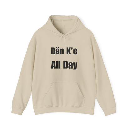 Dän K’e All Day Bold Hoodie Black Font