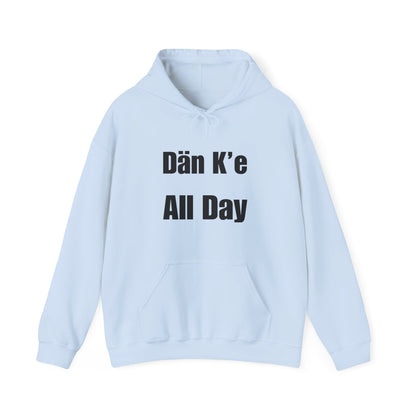 Dän K’e All Day Bold Hoodie Black Font