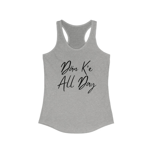 Dän K'e All Day Tank Black Font
