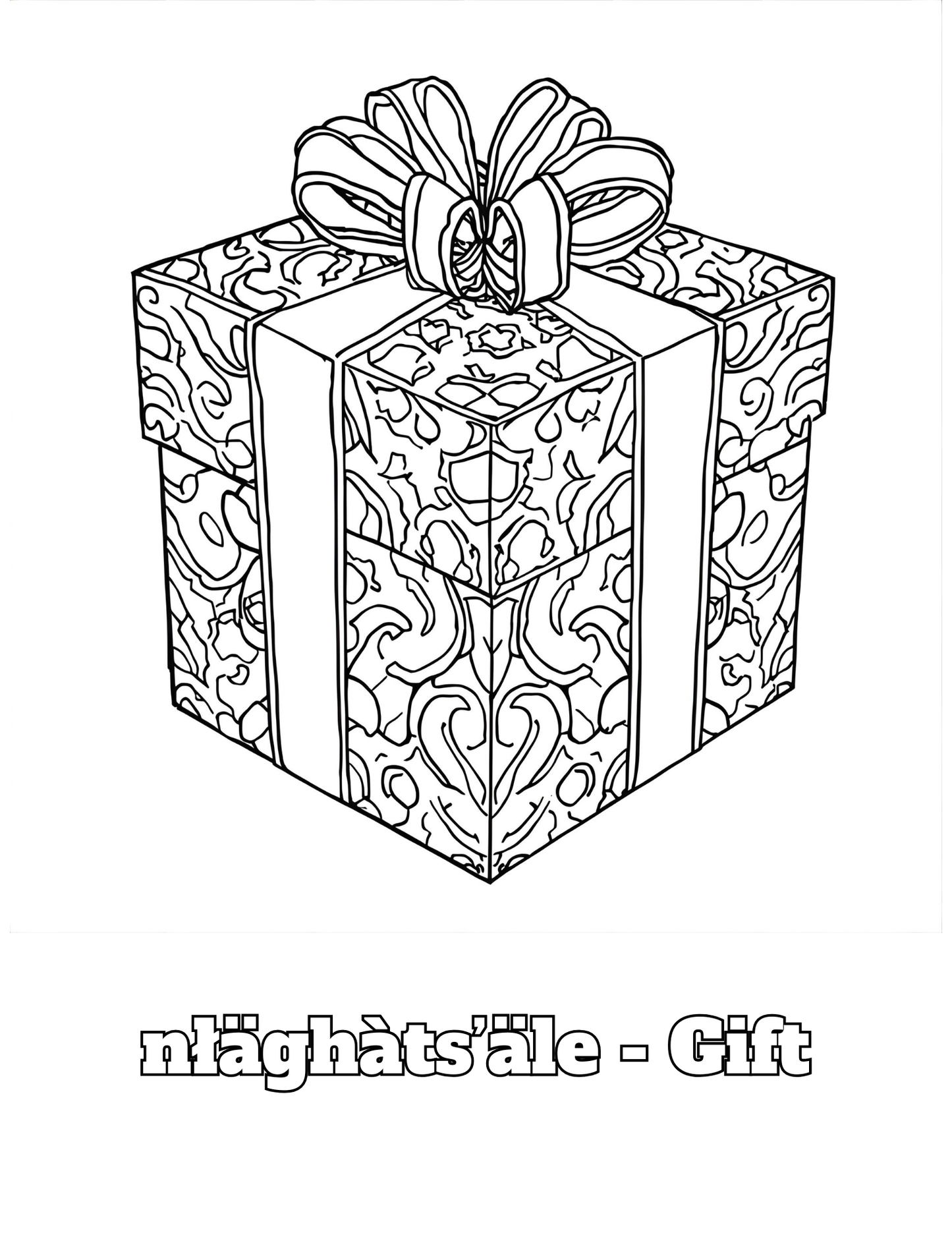 Dän K’e Christmas Colouring Printable Digital Bundle