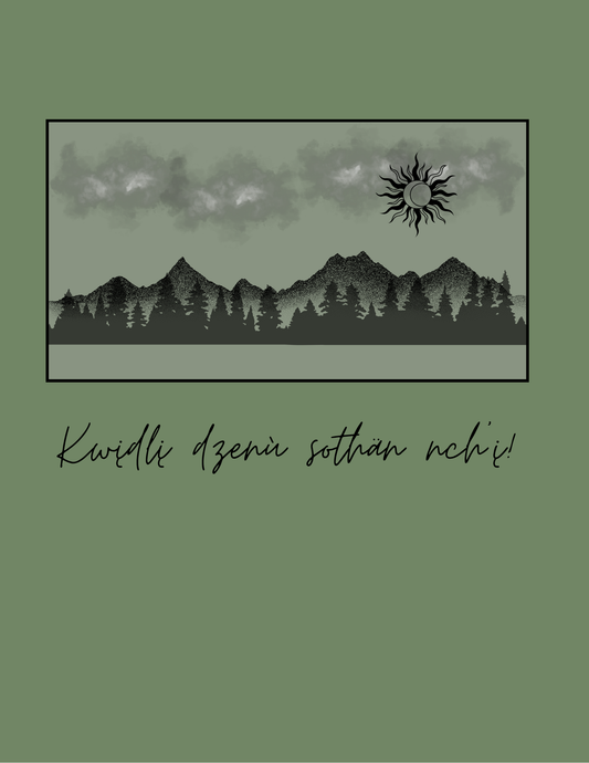 Birthday Card Outdoors Editable Template 10"x7"